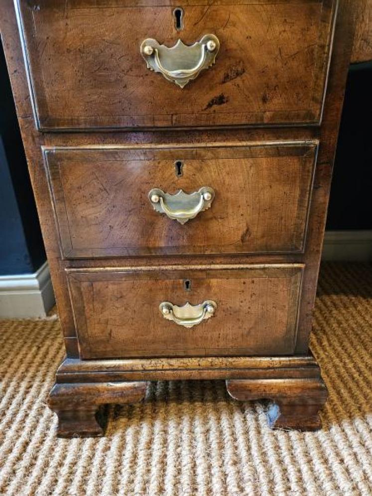 Victorian Walnut Pedestal Desk  - Image 6