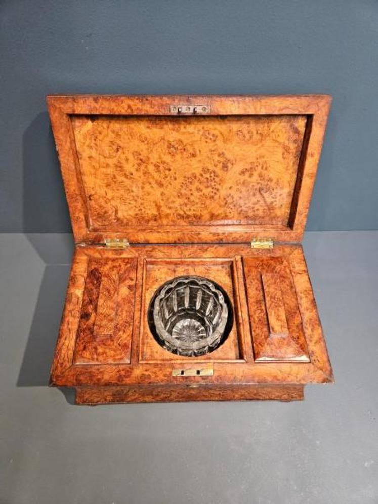 Superb Regency Pollard Oak Tea Caddy - Image 3