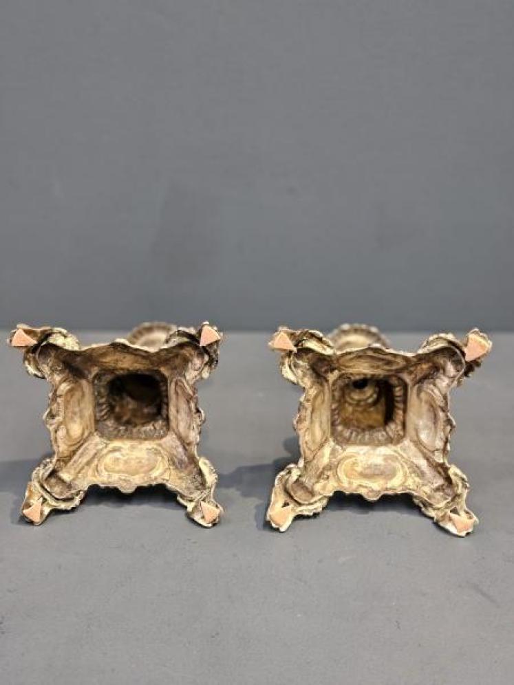 Pair of Large Victorian Silver Plated Candelabra - Image 5