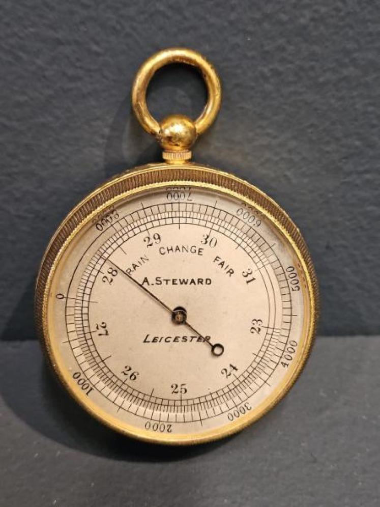 Victorian Pocket Barometer by Steward of Leicester - Image 5