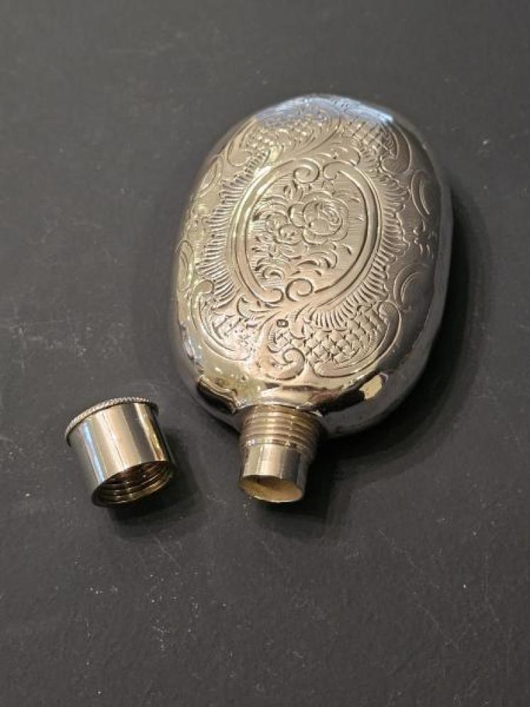 William IV Silver Hip Flask - Image 6