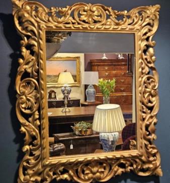 Victorian Timber Gilt Florentine Mirror