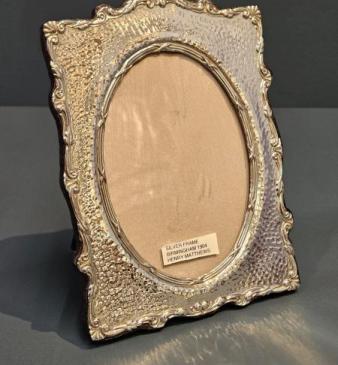 Edwardian Planished Silver Photo Frame