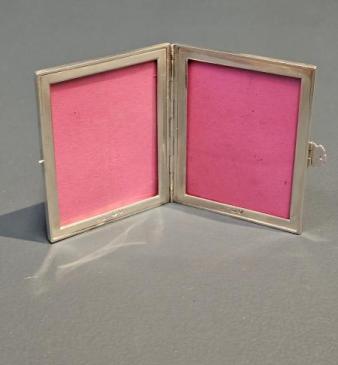 Unusual Victorian Silver Wallet Photo Frame
