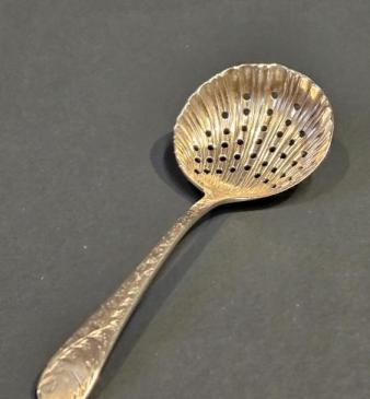 George V Silver Sugar Casting Spoon