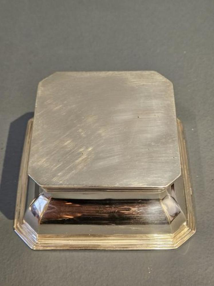 Fine Quality Victorian Silver Capstan Inkwell  - Image 4