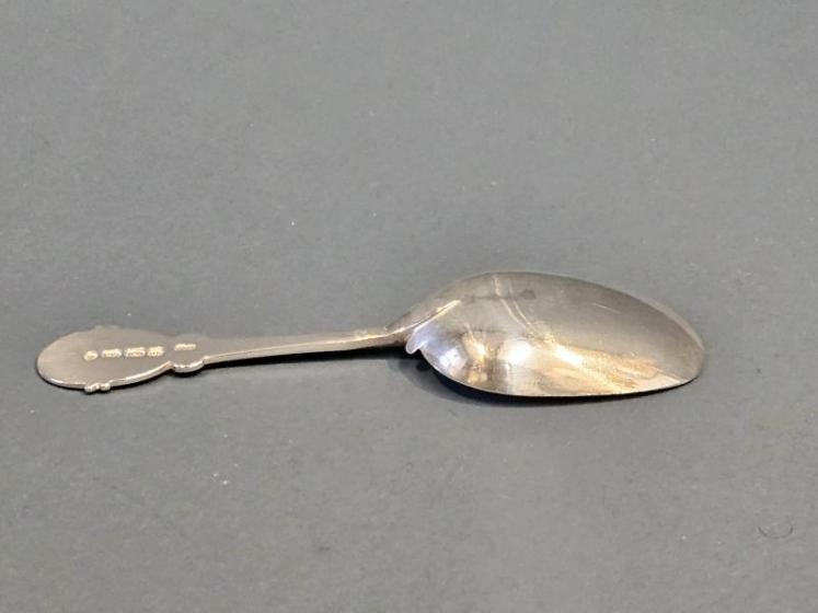 Victorian Silver Caddy Spoon by George Unite - Image 2