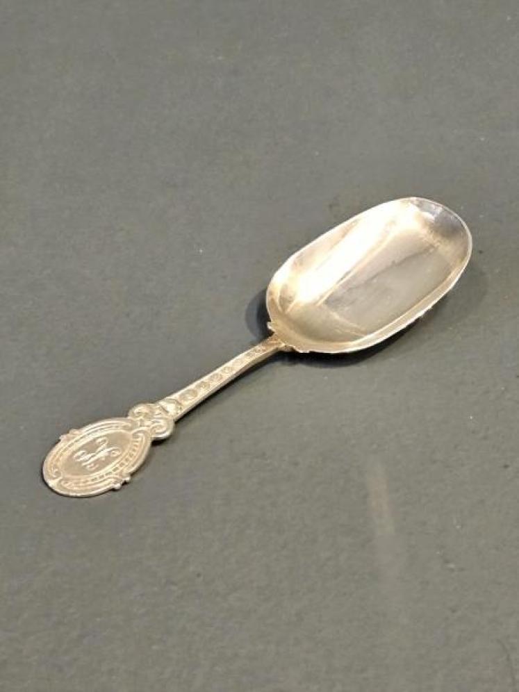 Victorian Silver Caddy Spoon by George Unite - Image 3