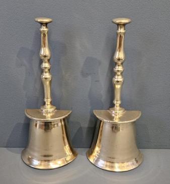 Matching Pair of Regency Brass Door Stops
