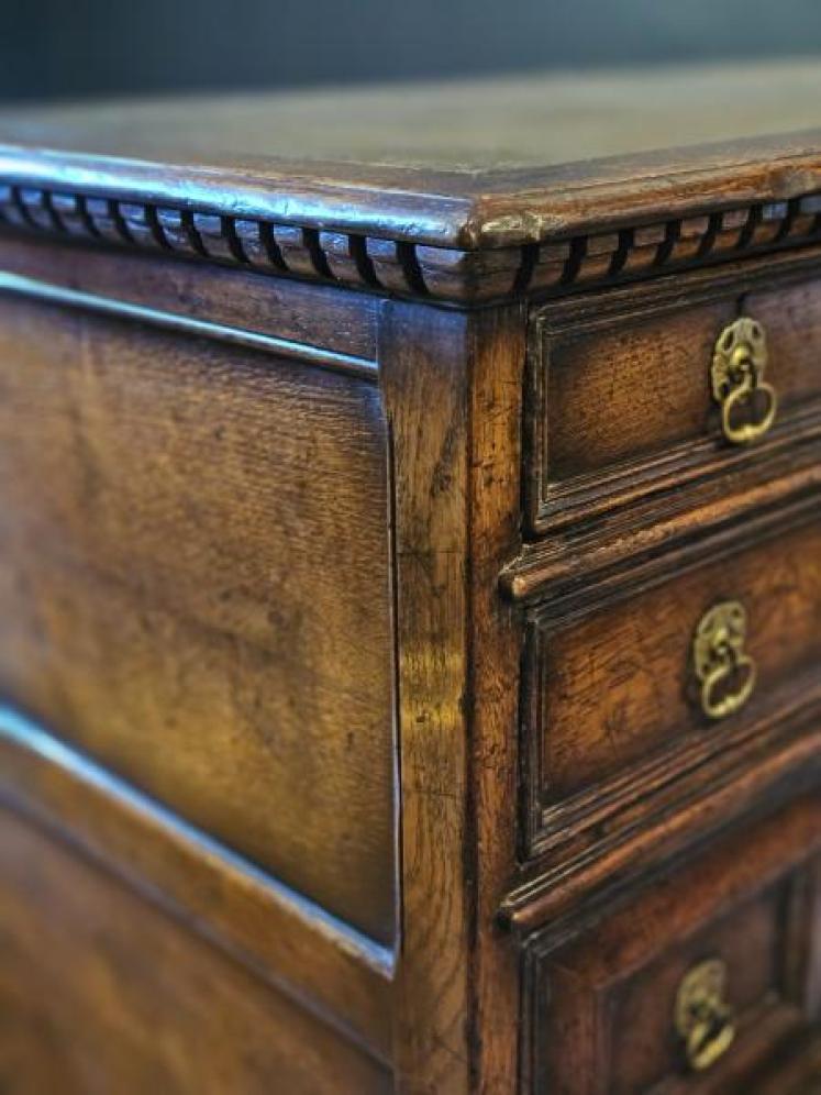  Oak Pedestal Desk - Image 3