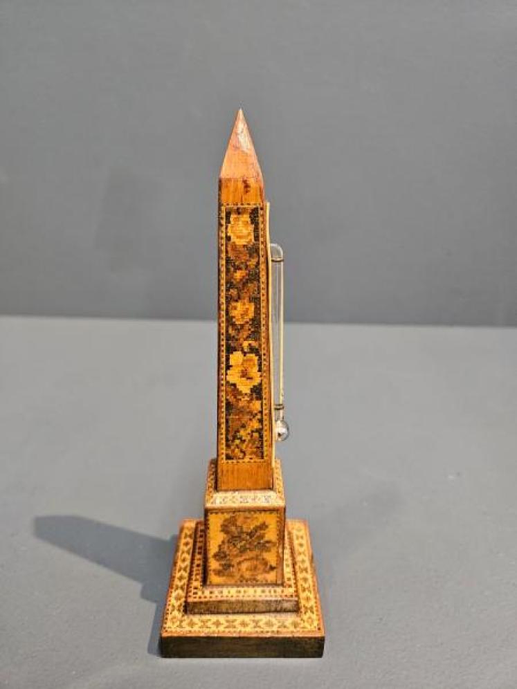 Victorian Tunbridge Ware Obelisk Thermometer - Image 6