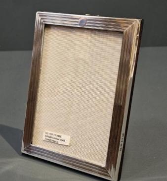 Silver Engine Turned Photo Frame