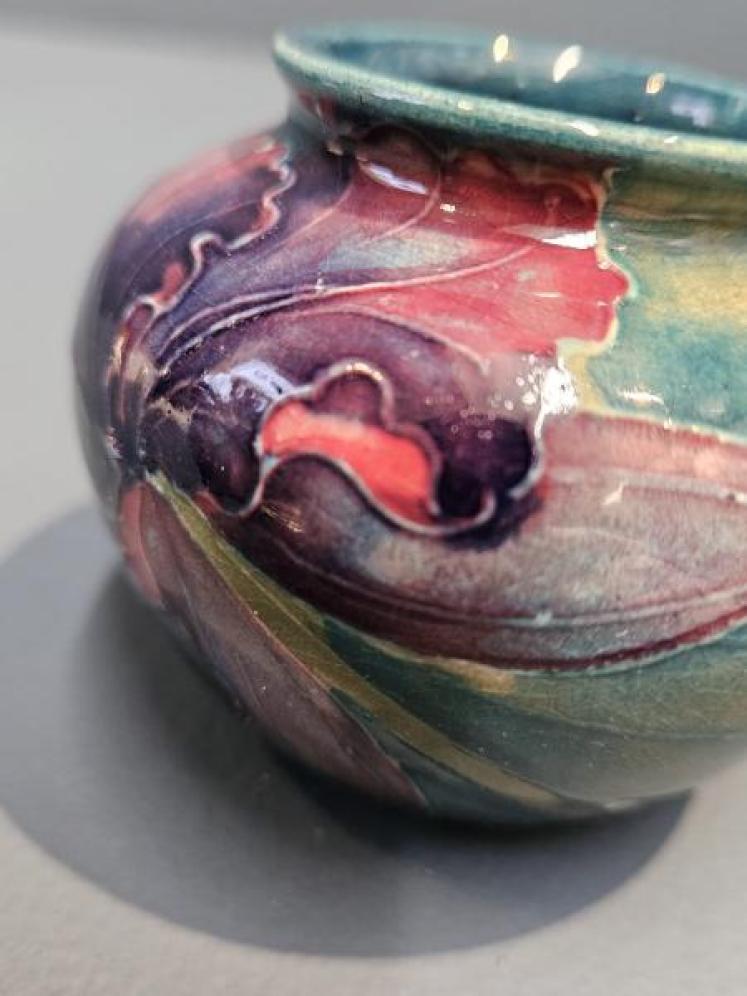 Small Early Moorcroft Orchid Vase - Image 5