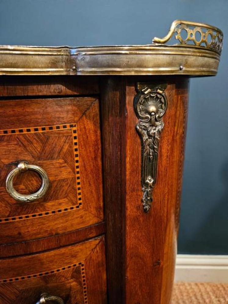 Victorian Walnut Night Stand - Image 4