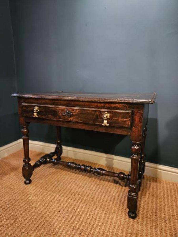 Georgian Oak and Elm Side Table - Image 6