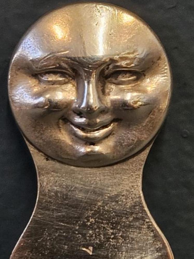 Victoria Sampson Mordan Moon Face Silver Bookmark - Image 2
