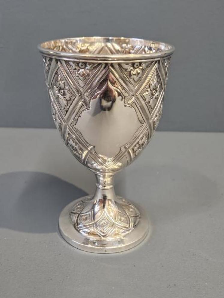 Superb Victorian Silver Goblet - Image 1