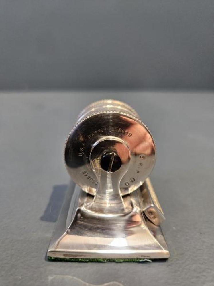Engine Turned Silver Perpetual Desk Calendar - Image 3