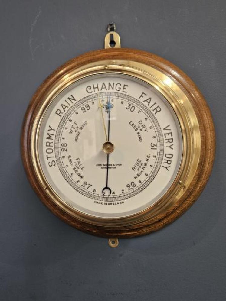Victorian London Ships Bulk Head Barometer - Image 1