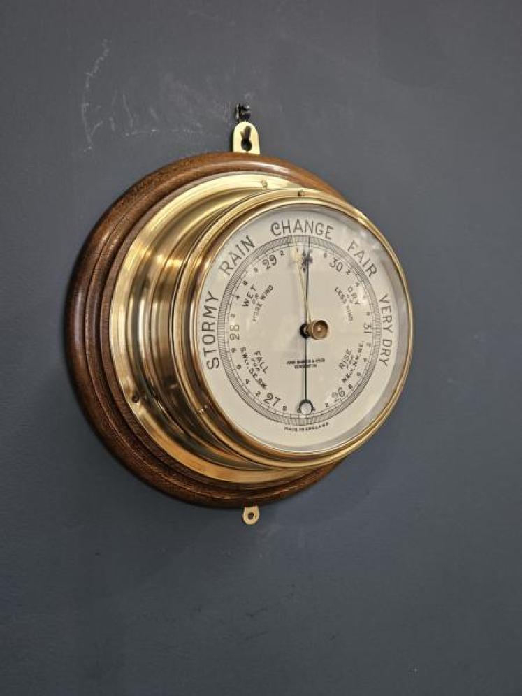 Victorian London Ships Bulk Head Barometer - Image 2