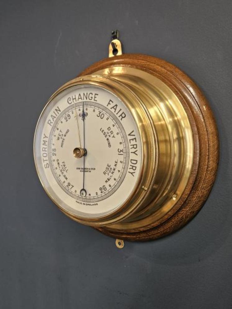 Victorian London Ships Bulk Head Barometer - Image 4