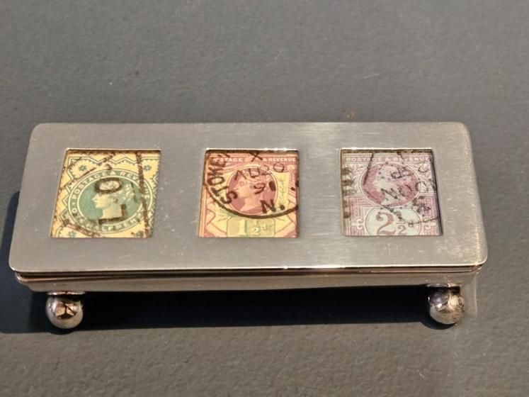 Victorian Silver Triple Stamp Box - Image 3