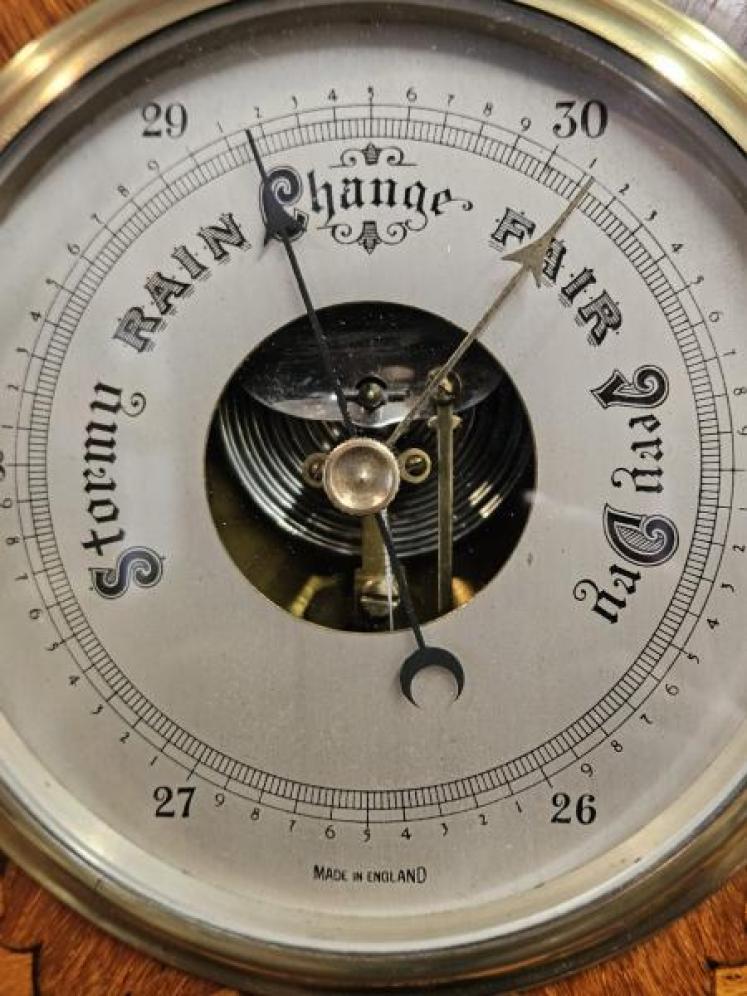 Edwardian Inlaid Barometer - Image 3