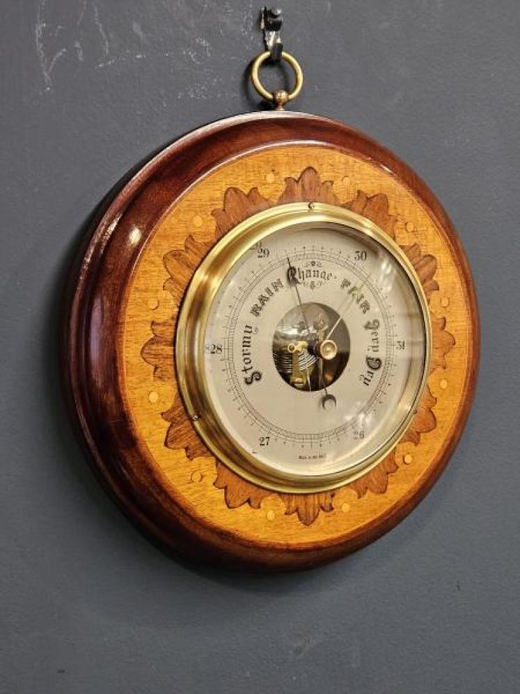 Edwardian Inlaid Barometer - Image 5