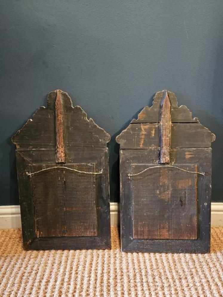 Pair of Victorian Brass Cushion Frame Mirrors - Image 2