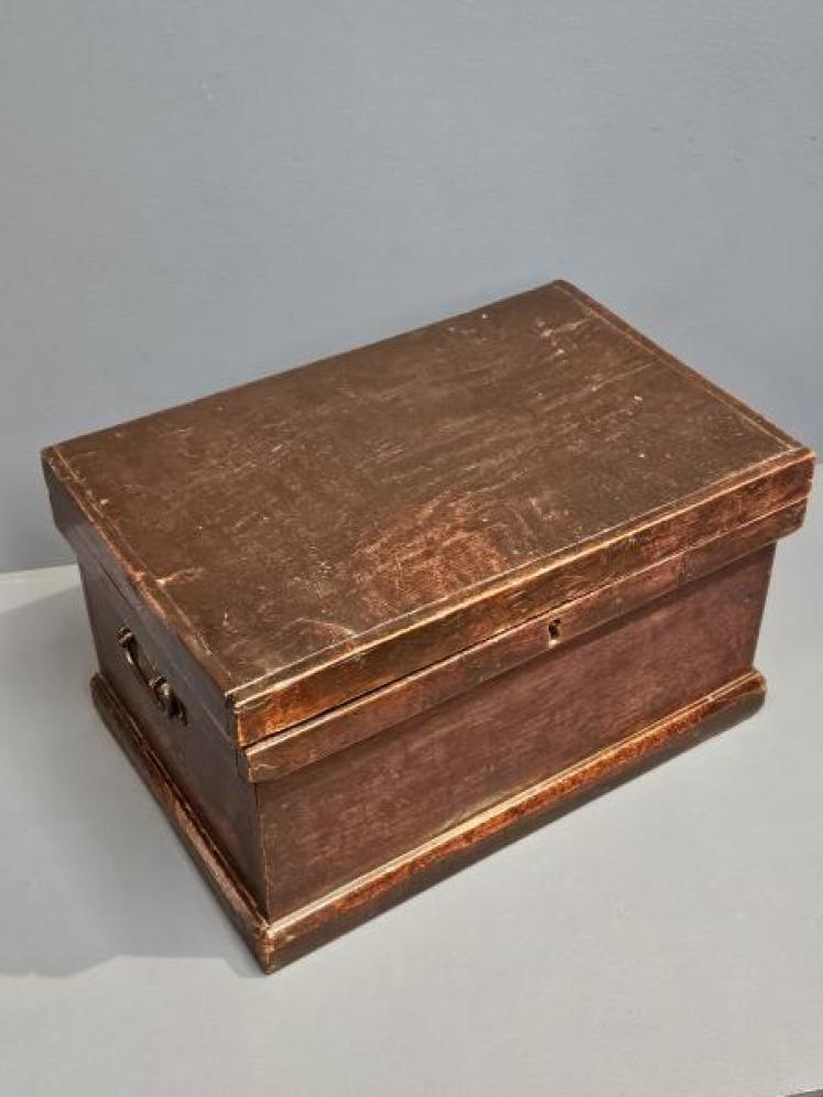 George III Oak Deed Box - Image 3