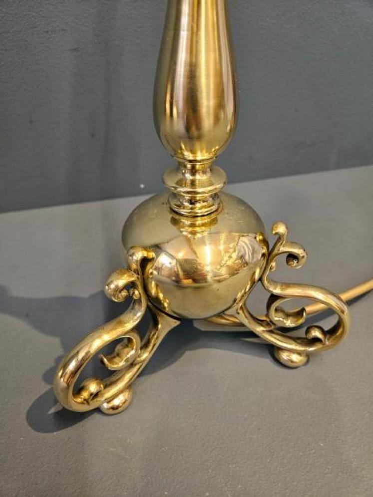 Edwardian Brass Table Lamp - Image 6