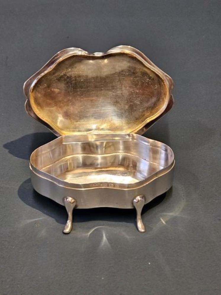 Edwardian Silver Trinket Box - Image 3