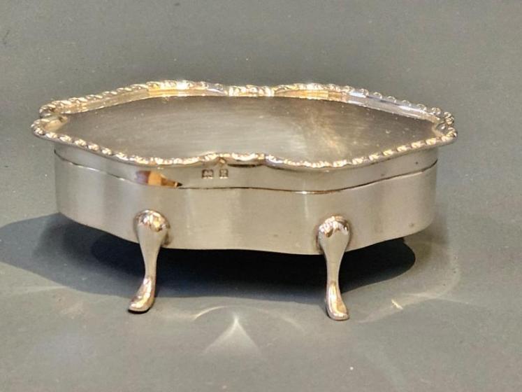 Edwardian Silver Trinket Box - Image 4