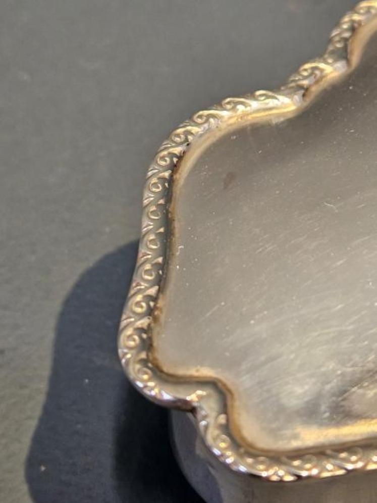 Edwardian Silver Trinket Box - Image 7