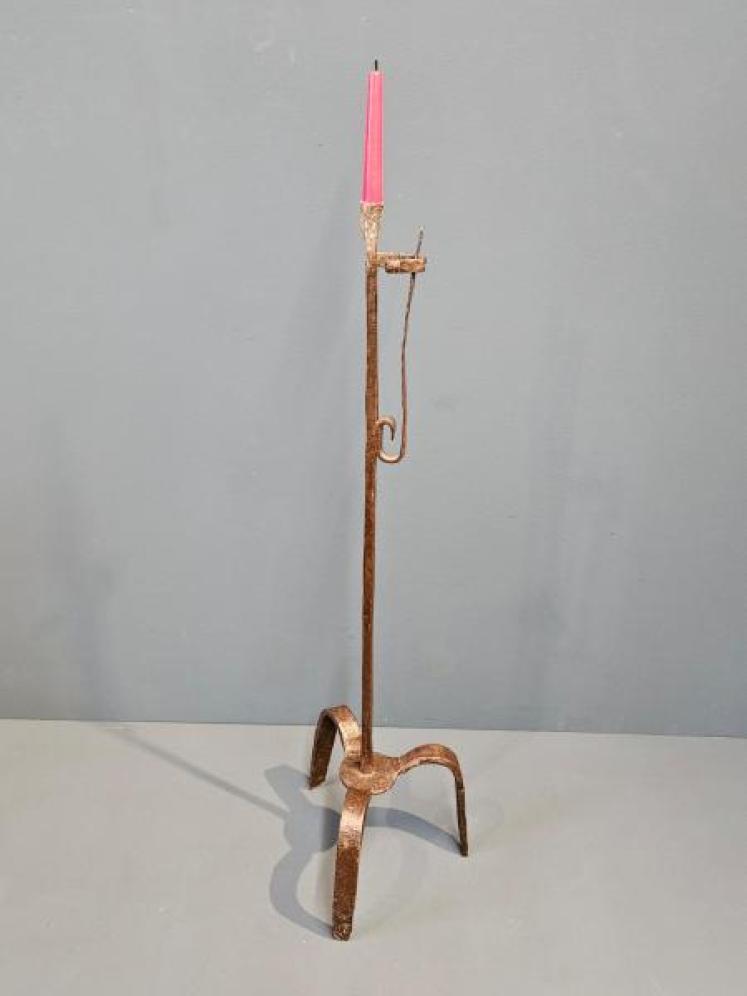 Georgian Floor Standing Rush Light  - Image 1