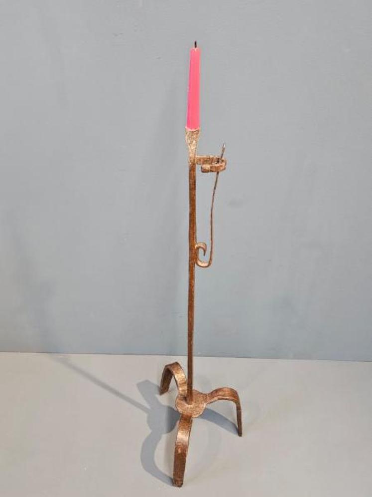 Georgian Floor Standing Rush Light  - Image 2