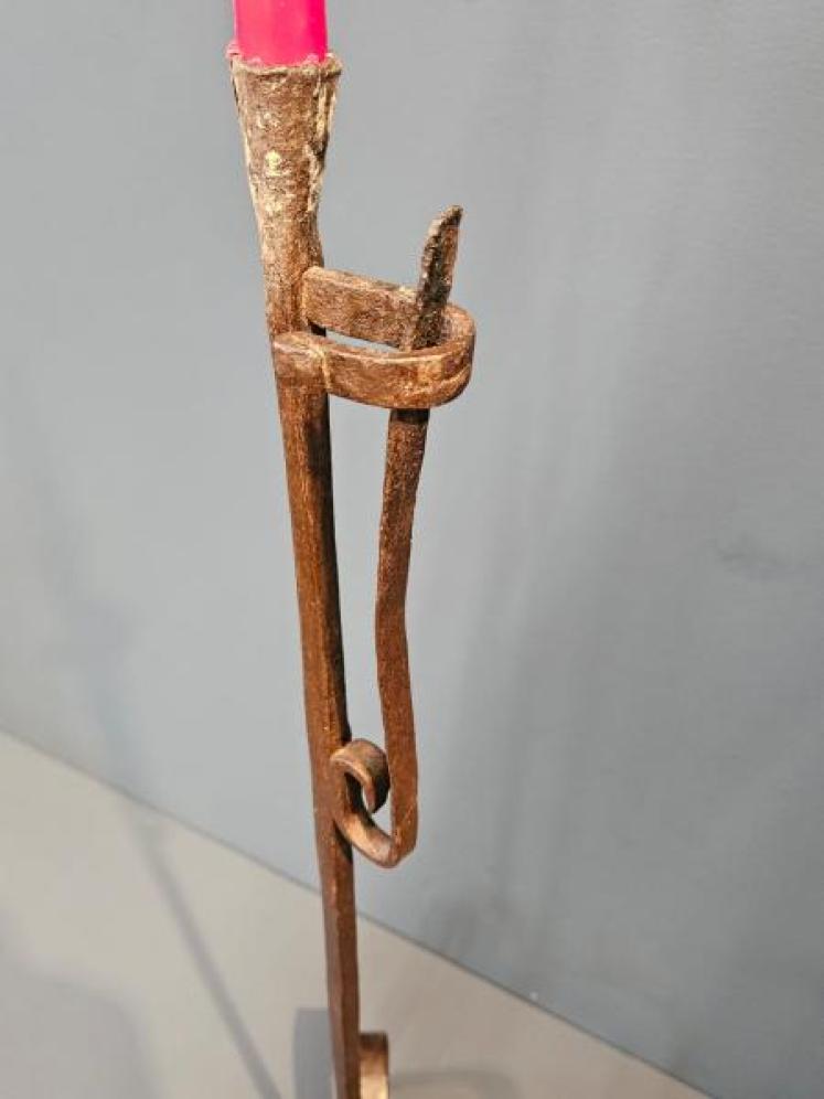 Georgian Floor Standing Rush Light  - Image 4