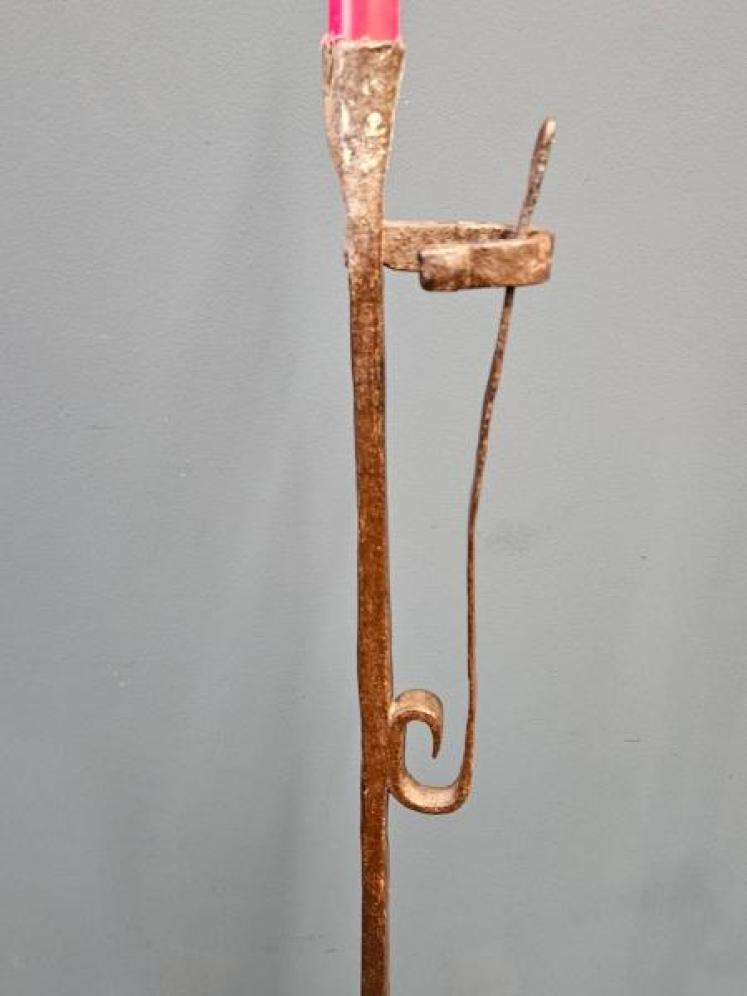 Georgian Floor Standing Rush Light  - Image 6