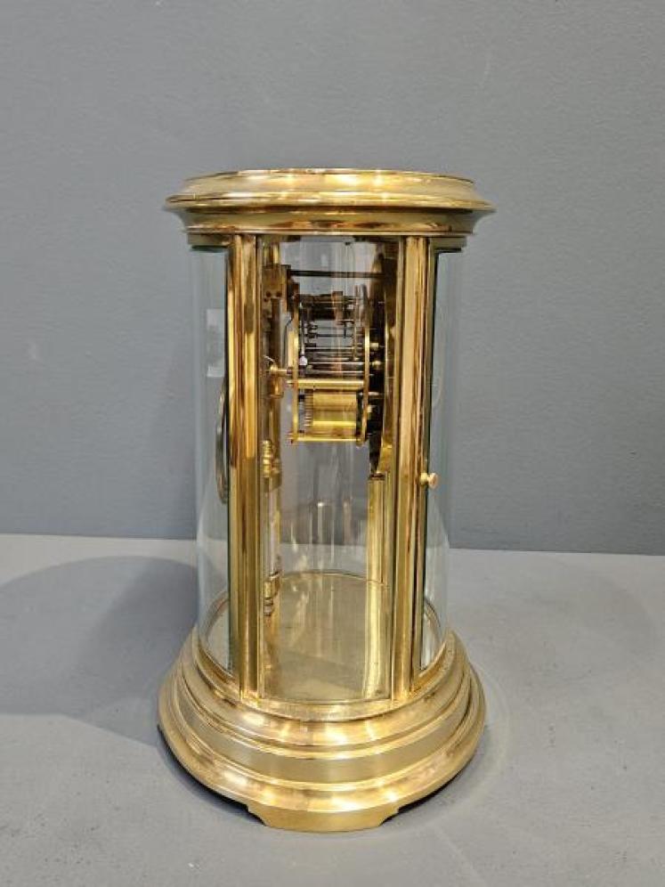 Victorian Oval Cased Four Glass Mantel Clock  - Image 4