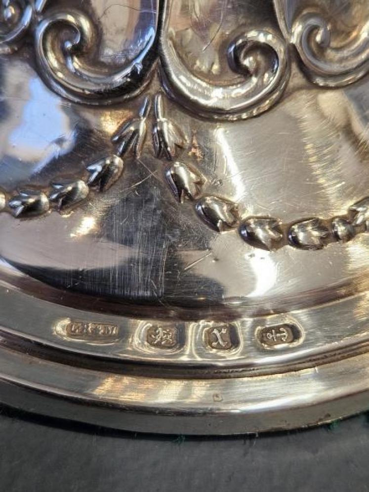 Pair of Victorian Silver Candlesticks  - Image 6