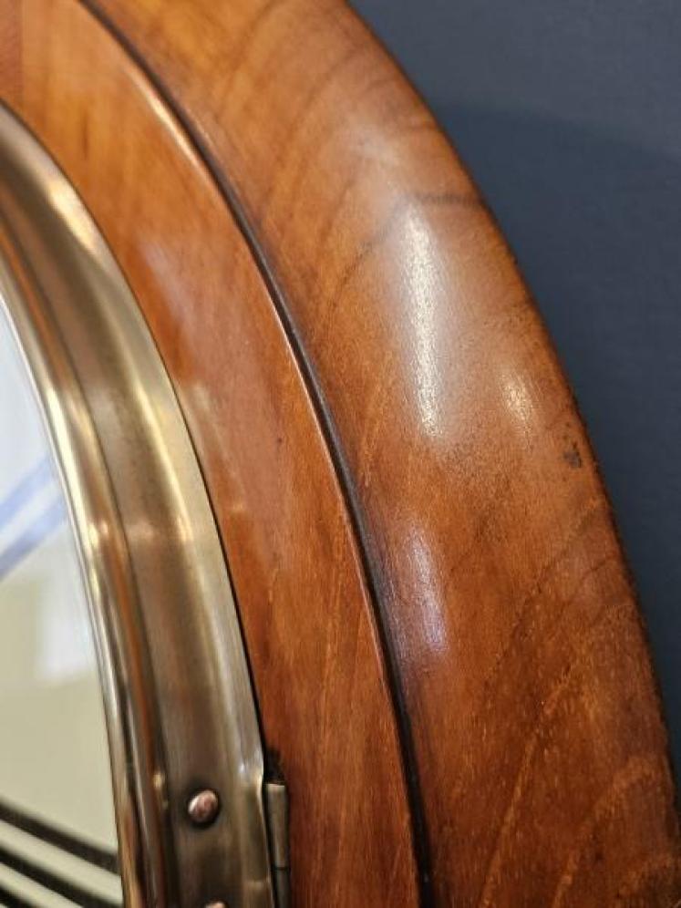 Edwardian Walnut Cased English Dial Clock - Image 3