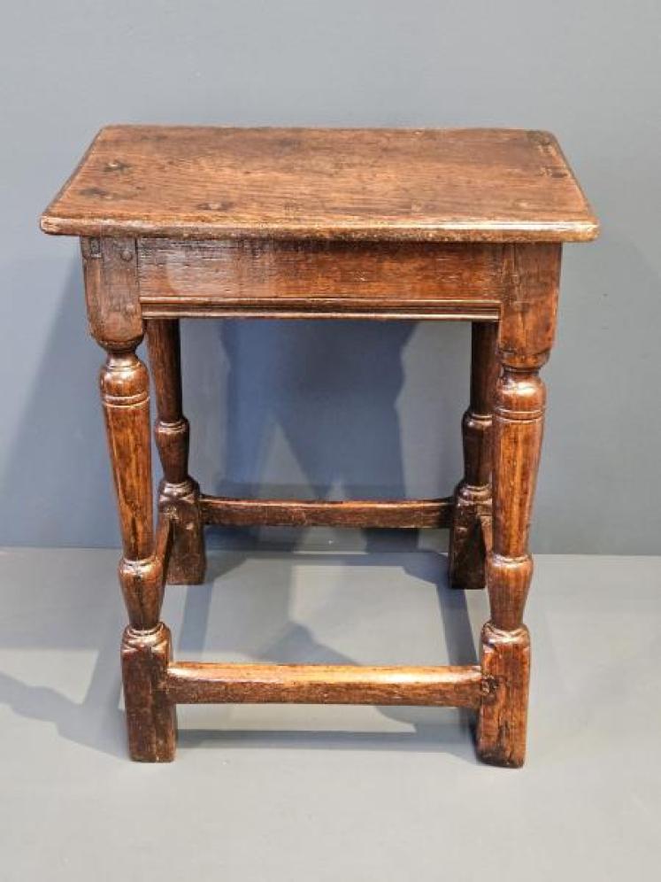 George II Oak Joint Stool - Image 1