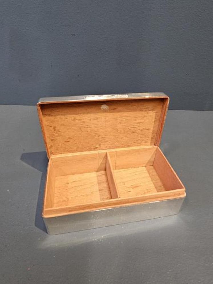 Superb Engine Turned George V Silver Box - Image 2