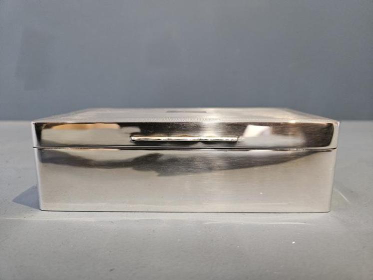 Superb Engine Turned George V Silver Box - Image 3