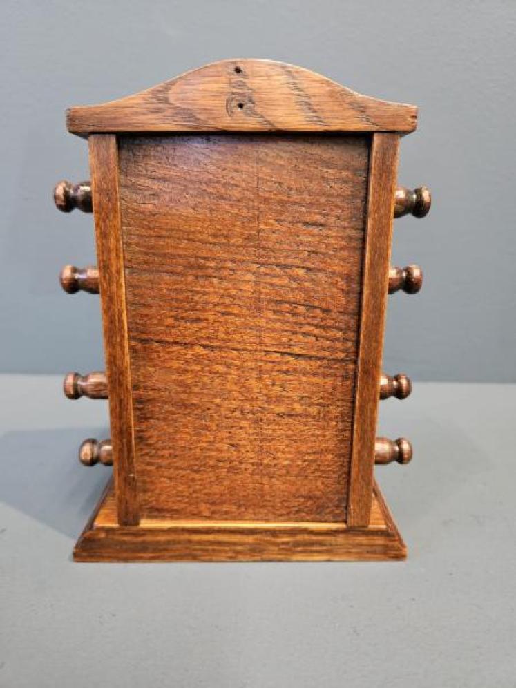 Small Edwardian Oak Perpetual Desk Calendar - Image 3