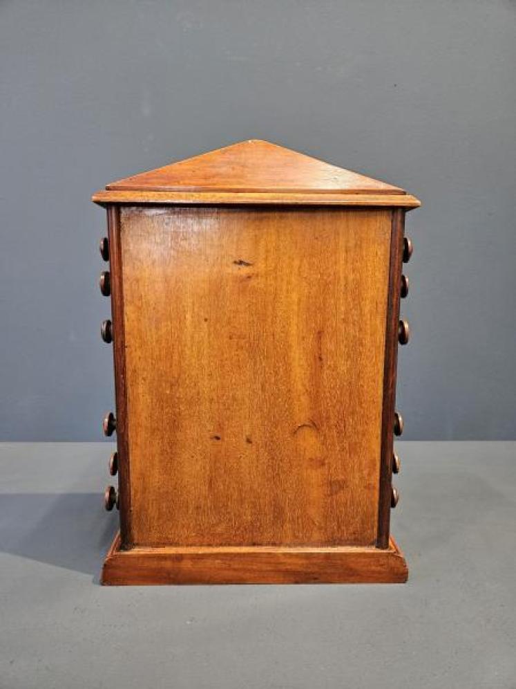 Large Edwardian Walnut Perpetual Desk Calendar  - Image 2
