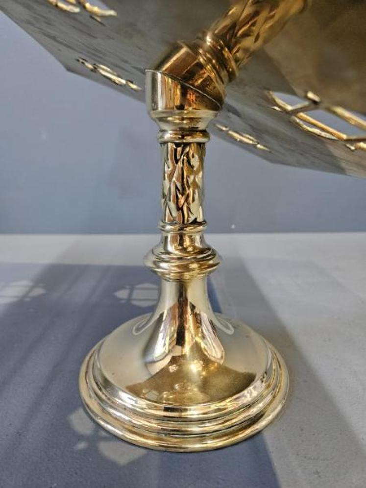 Victorian Brass Book Rest - Image 5