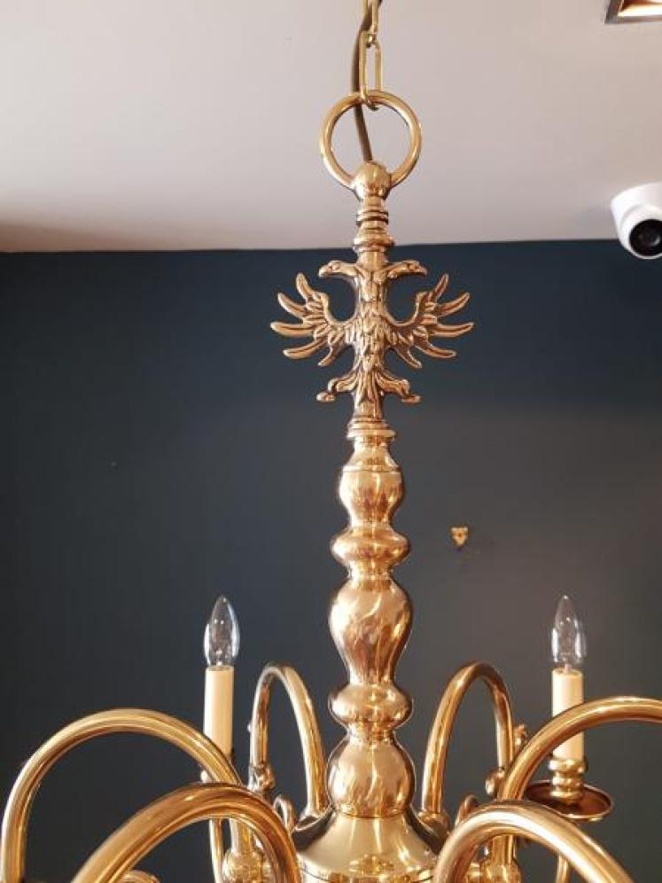 Edwardian Six Arm Chandelier - Image 6