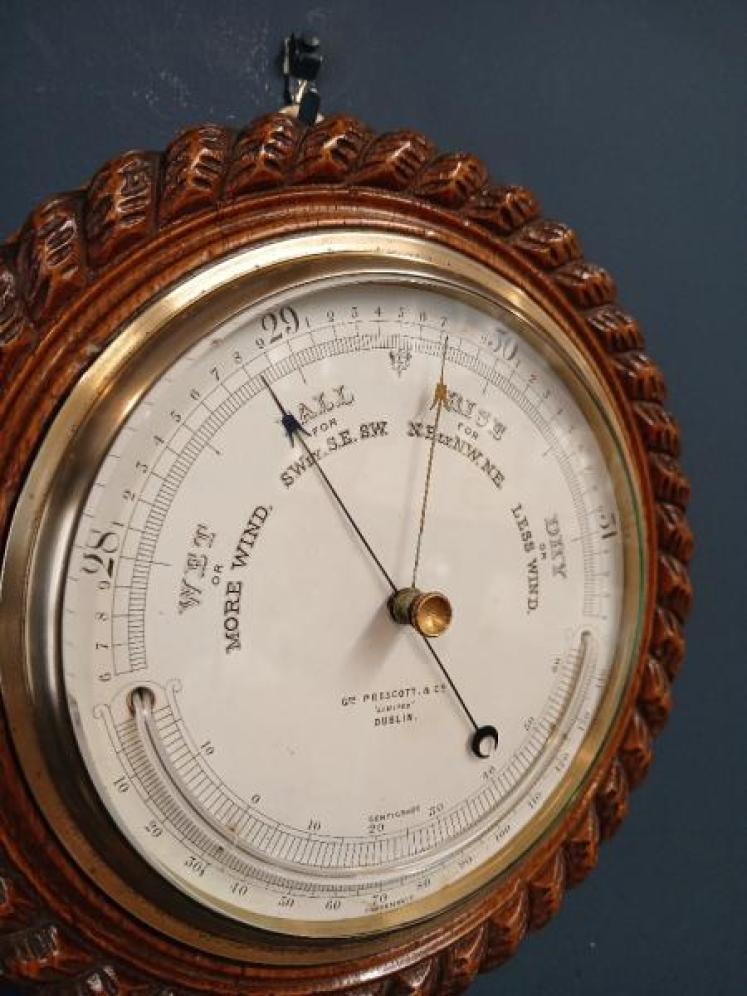 19th Century Irish Ship's Barometer - Image 2