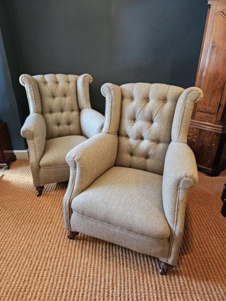 Pair of Victorian Arm Chairs - Image 1